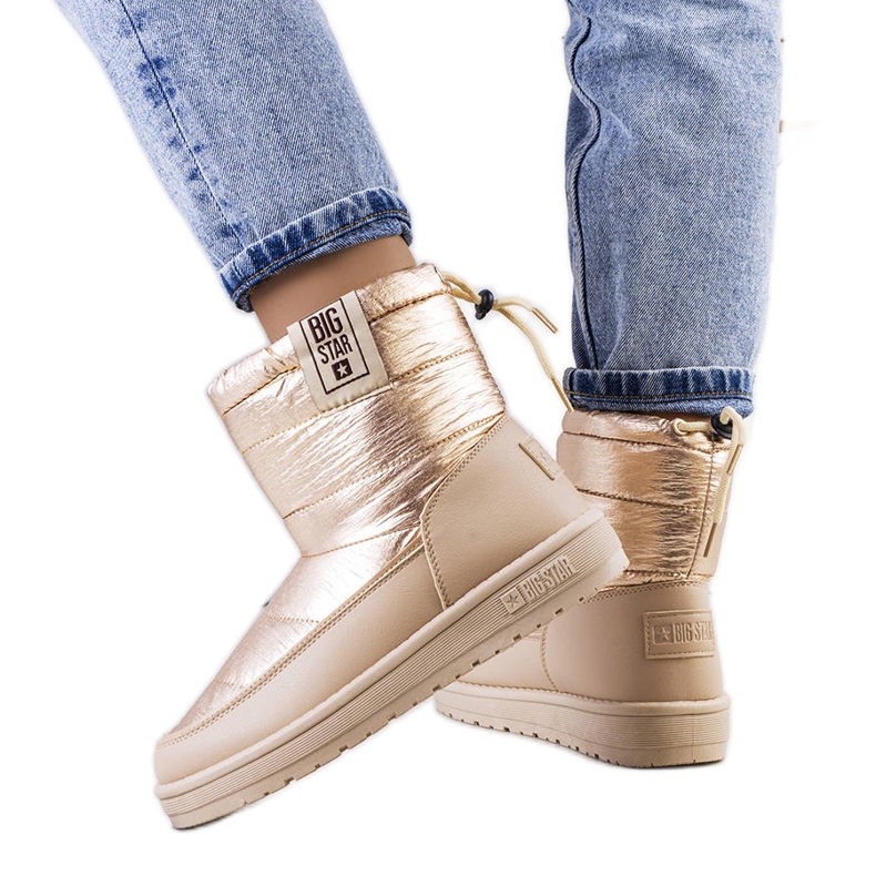 Big Star Goldene Schneestiefel II274121 beige