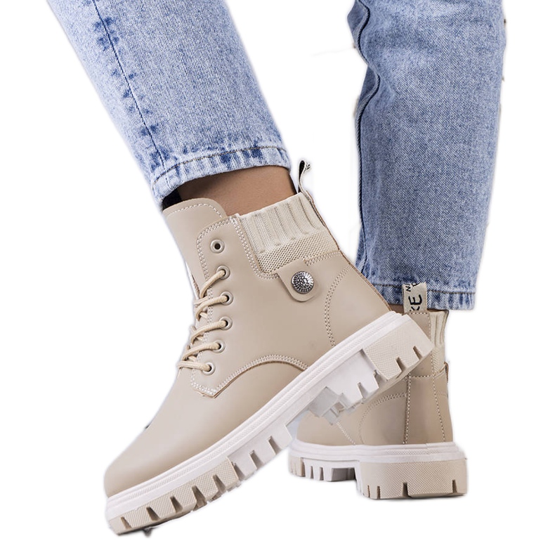 PA1 Beige Damenstiefel von Odell