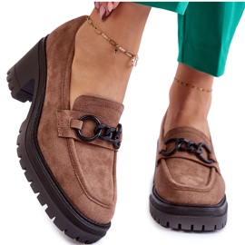 Vinceza Damen Wildleder High Heels Schuhe dunkelbeige Sanya braun