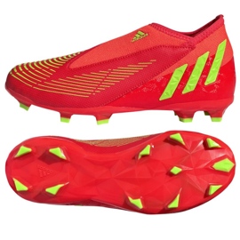 Adidas Predator Edge.3 Ll Fg Jr GW0985 Fußballschuhe rot orangen und rottöne