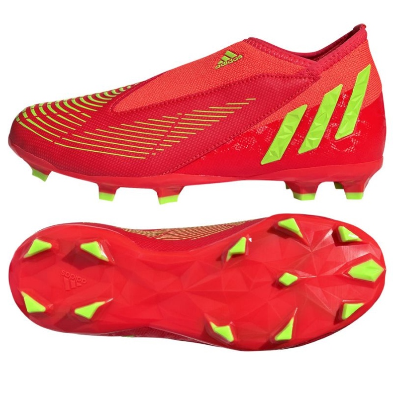 Adidas Predator Edge.3 Ll Fg Jr GW0985 Fußballschuhe rot orangen und rottöne