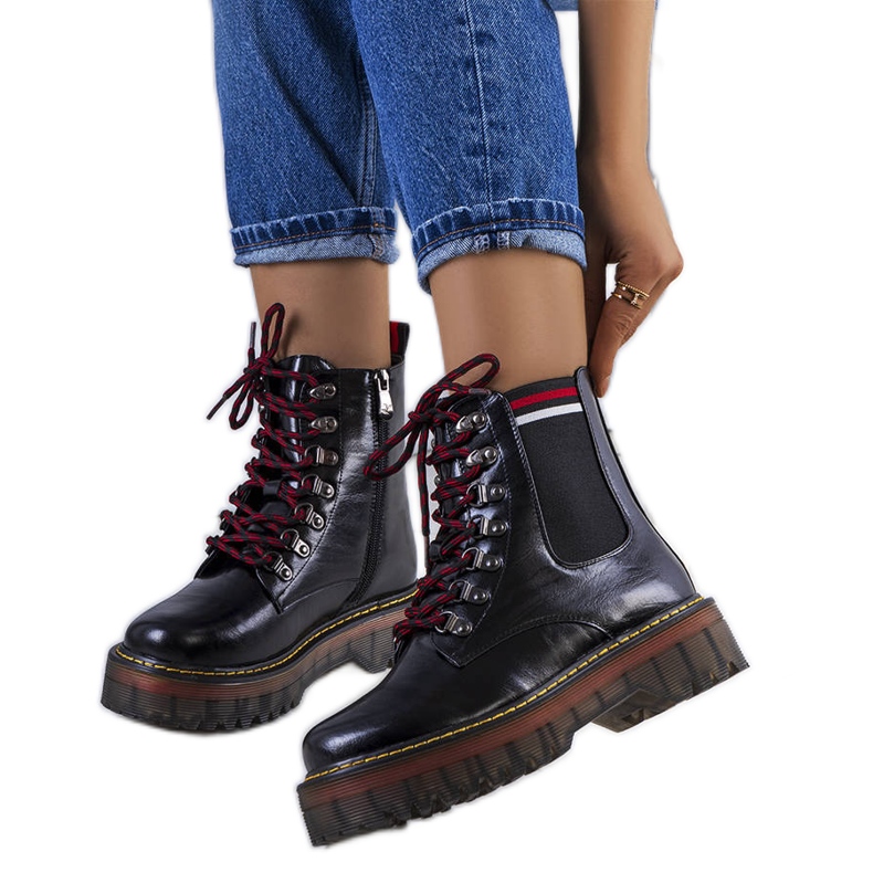 Schwarze Foria-Stiefel für Damen