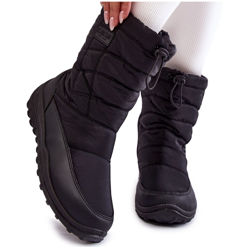 Hohe warme Schneestiefel für Damen Big Star KK274599 Schwarz