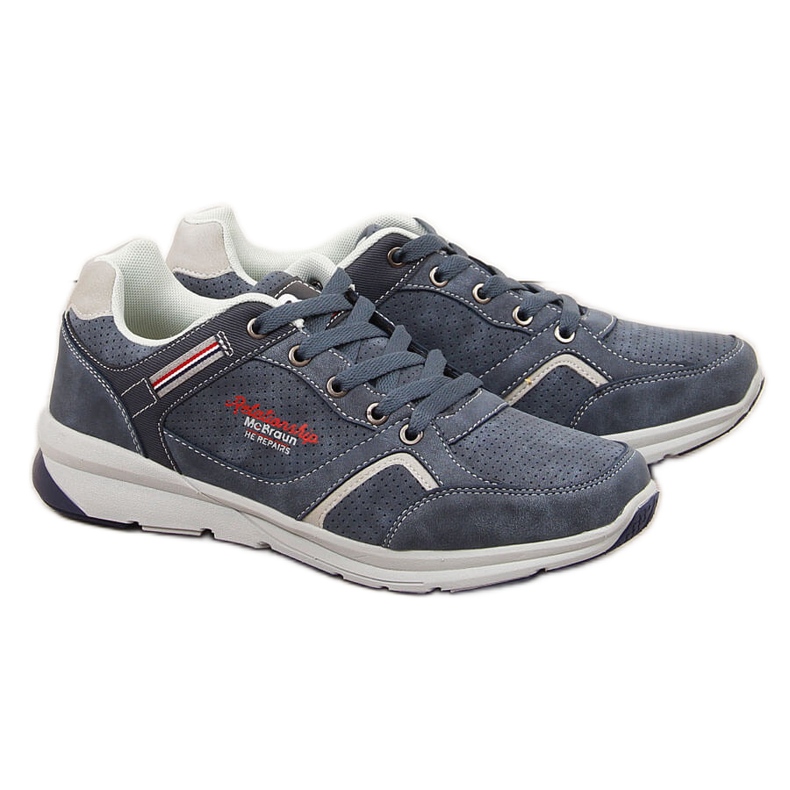 Herren Freizeit Sportschuh Marineblau McBraun