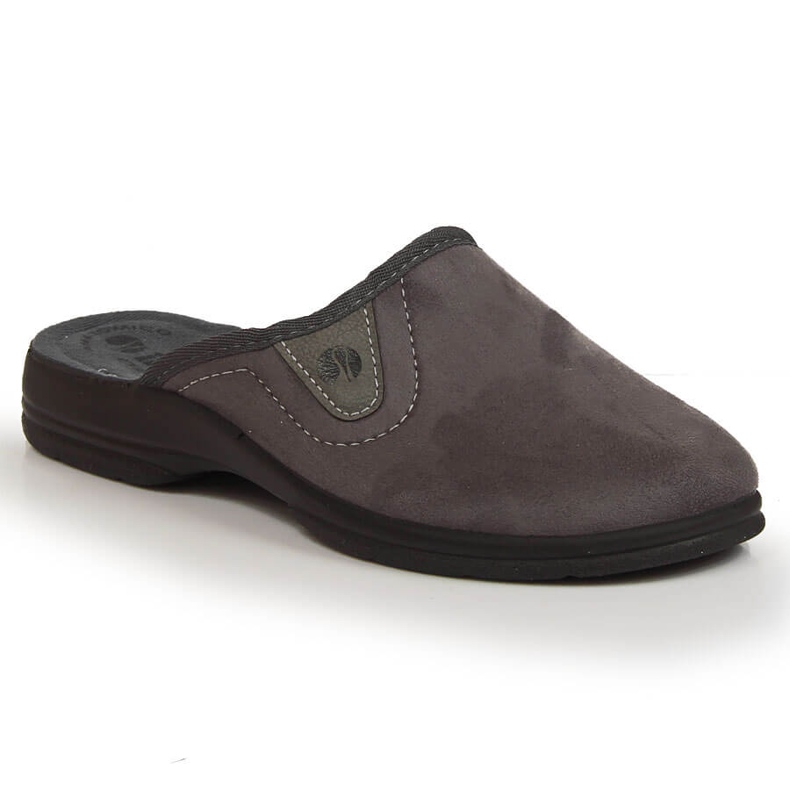 Bequeme graue Inblu Herrenhausschuhe