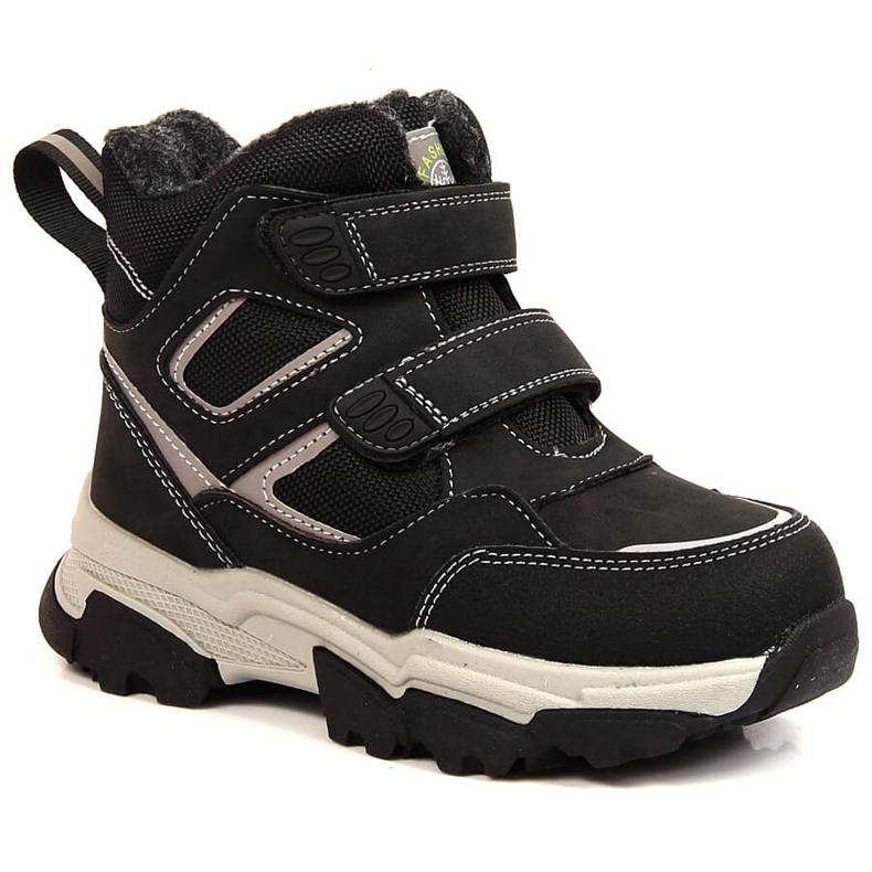 Winterstiefel für Jungen, isoliert mit Schafwolle, schwarz News