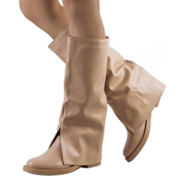 PA1 Beige Moerna-Stiefel