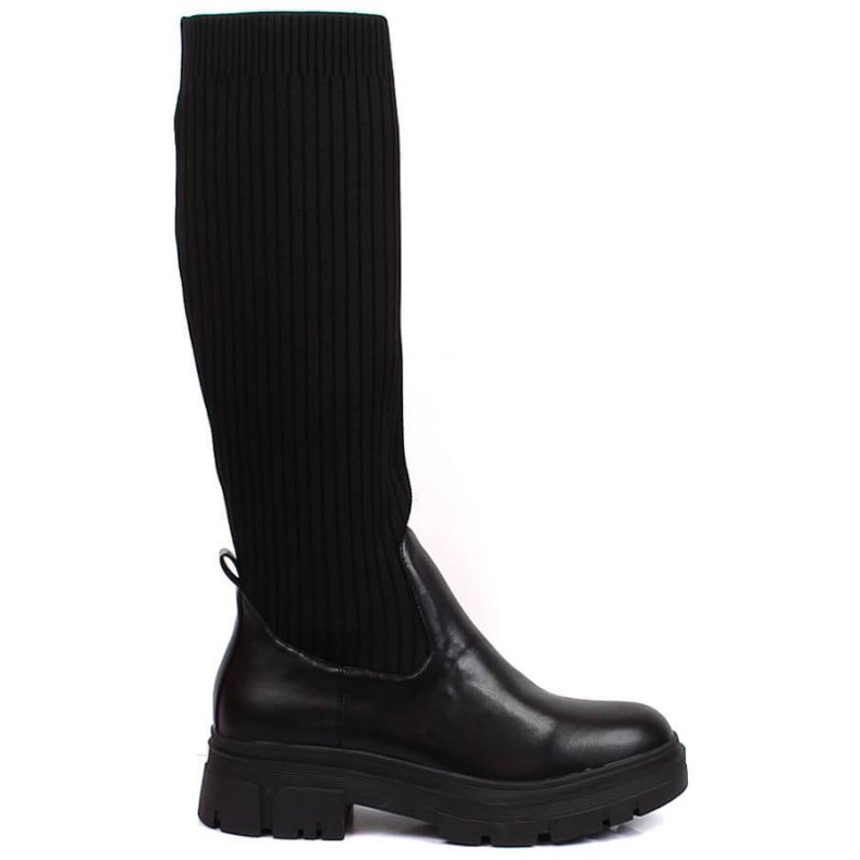 Isolierte Stiefel mit Socke Filippo W PAW391 schwarz