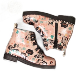 Nautilus Stiefel Herbststiefel Navy Dot Jr WOL6B rosa