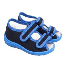 Hausschuhe, Haus Sandalen Nazo Jr. TEX4C blau