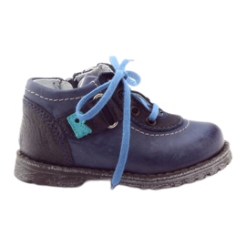 Jungen-Lederstiefel 1456 marineblau RenBut