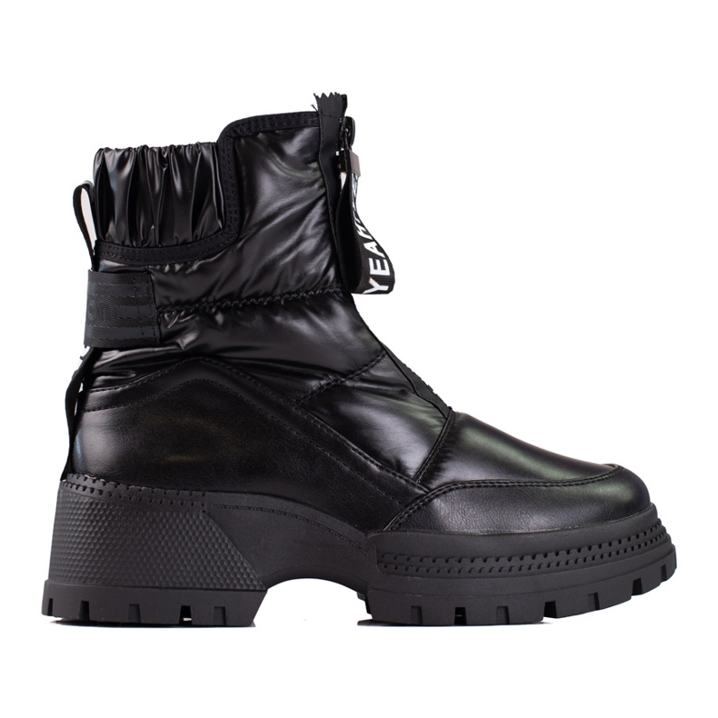 Schwarze Schneestiefel für Damen auf der Shelovet-Plattform