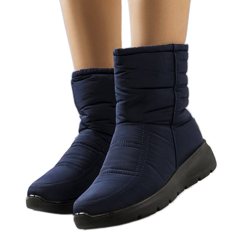 PA1 Alani marineblaue gesteppte Schneestiefel navy blau