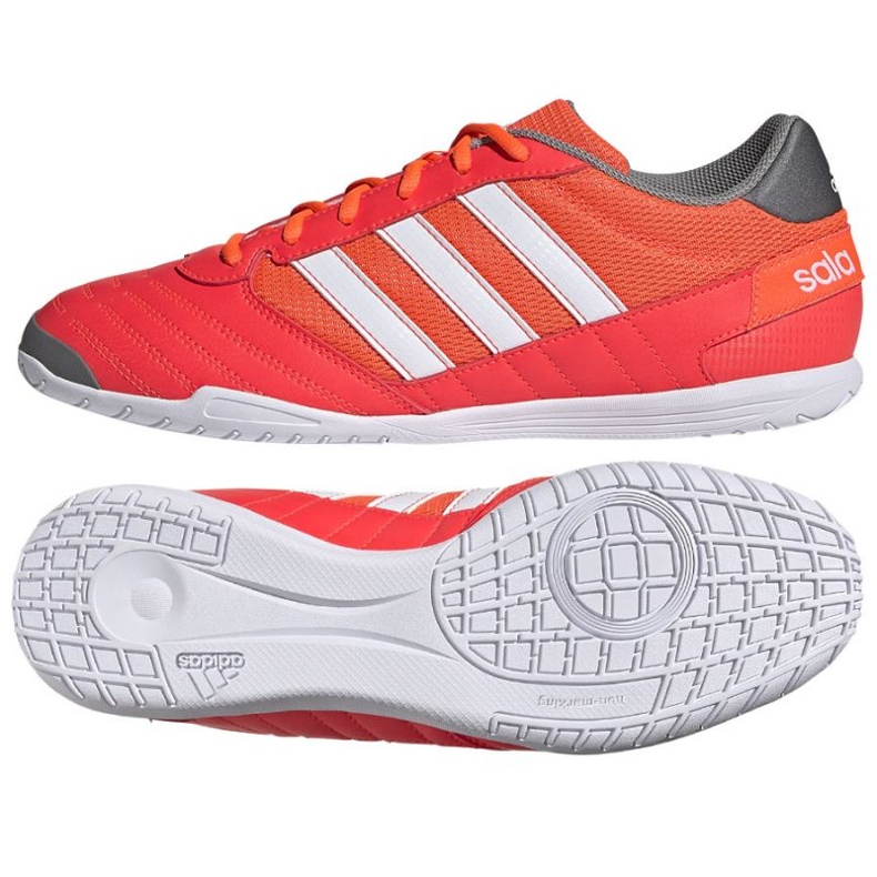Adidas Super Sala In M GV7593 Fußballschuhe rot orangen und rottöne