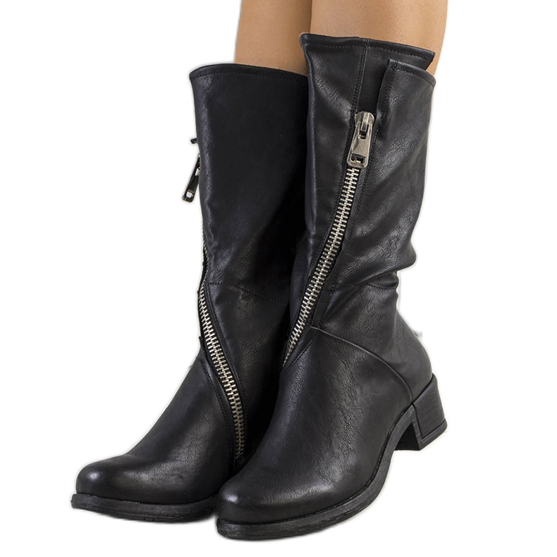 PA1 Schwarze Castel-Stiefel