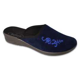 Befado Damen-Pu-Hausschuhe 552D017 Marineblau