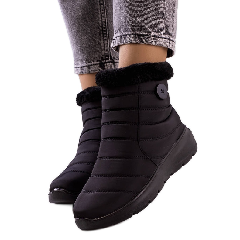 PA1 Schwarze gesteppte Reign-Stiefel