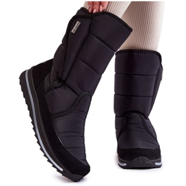 Damen-Schneestiefel mit Klettverschluss Progress PROGJ-22-128 Schwarz