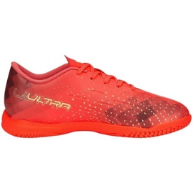 Puma Ultra Play It Jr 106927 03 Fußballschuhe rot orangen und rottöne