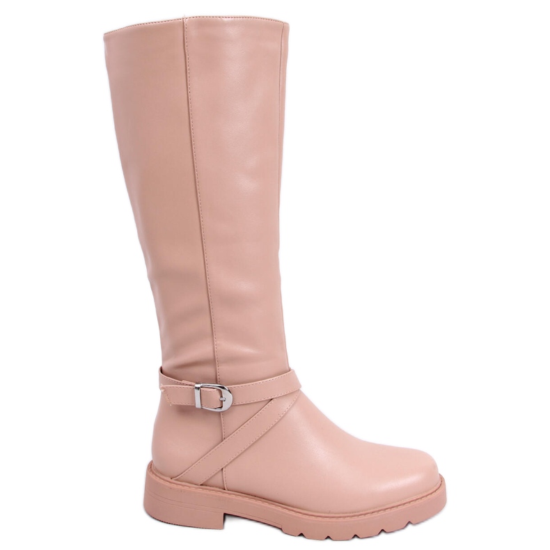 BM Khia Nude Damenreitstiefel beige rosa