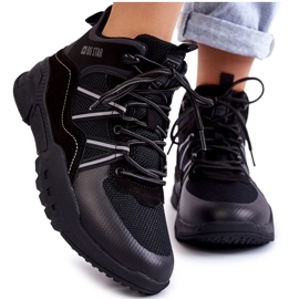 Damen Wanderschuhe Memory Foam Big Star KK274218 Schwarz