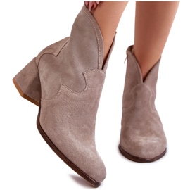 PA2 Wildleder High Heel Stiefel Beige Resso