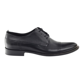 Badura klassische schwarze Herrenschuhe 7599