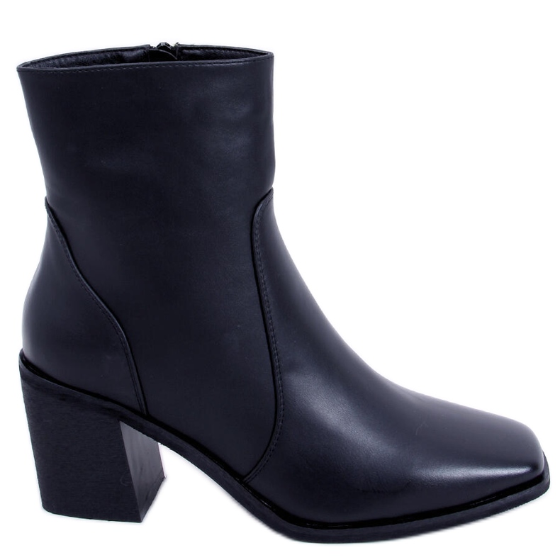 BM Dinah Schwarze Stiefeletten mit hohem Absatz
