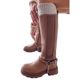 BM Yuna Camel Reitstiefel für Damen braun
