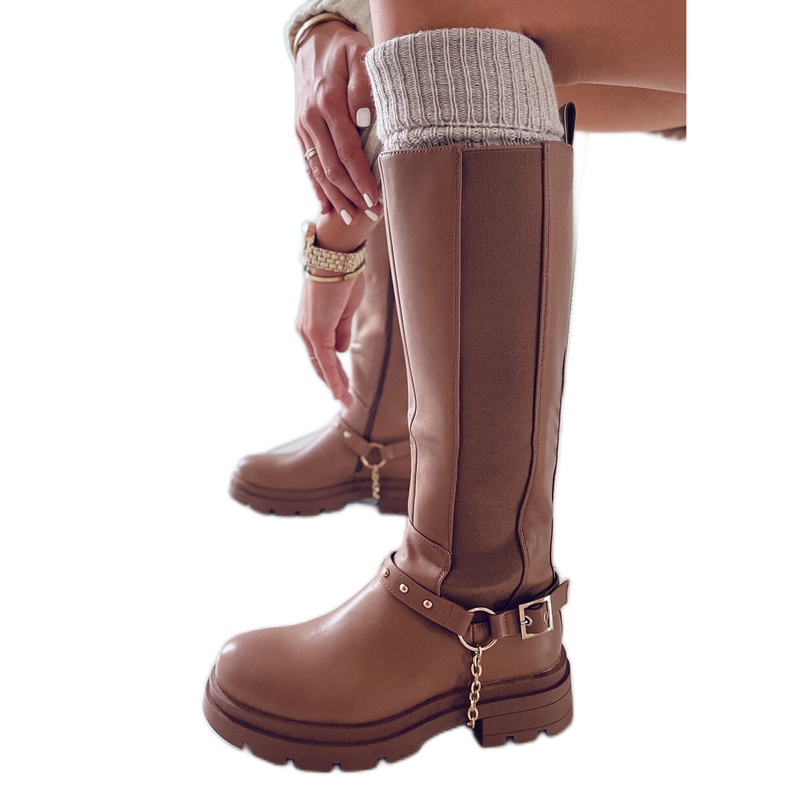 BM Yuna Camel Reitstiefel für Damen braun