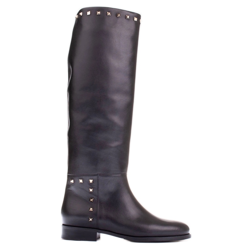 Marco Shoes Reitstiefel mit Nieten schwarz