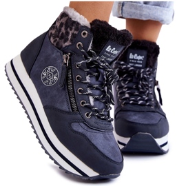 Warme Damenstiefel Lee Cooper LCJ-22-31-1450 Marineblau