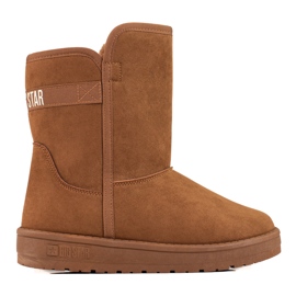 Braune hohe Schneestiefel für Damen Big Star KK274616