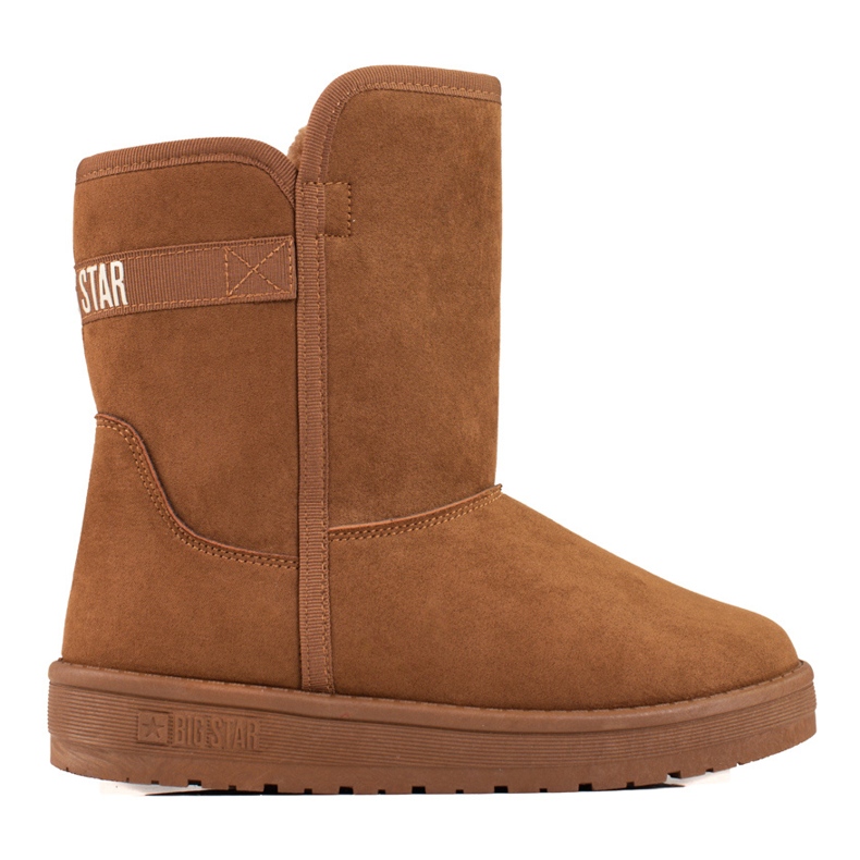 Braune hohe Schneestiefel für Damen Big Star KK274616