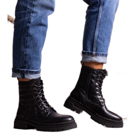 Schwarze Tellin-Stiefel