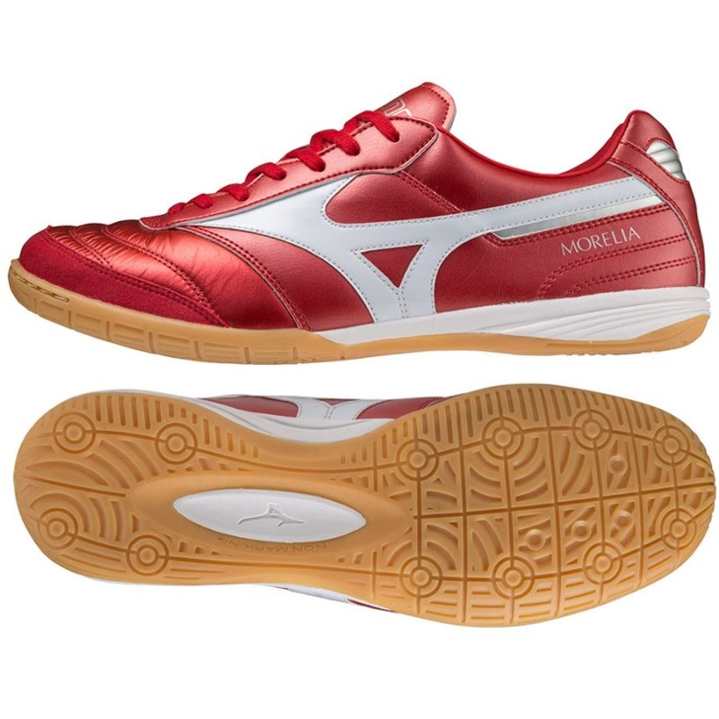 Mizuno Morelia Sala Elite In Q1GA221060 Fußballschuhe rot orangen und rottöne