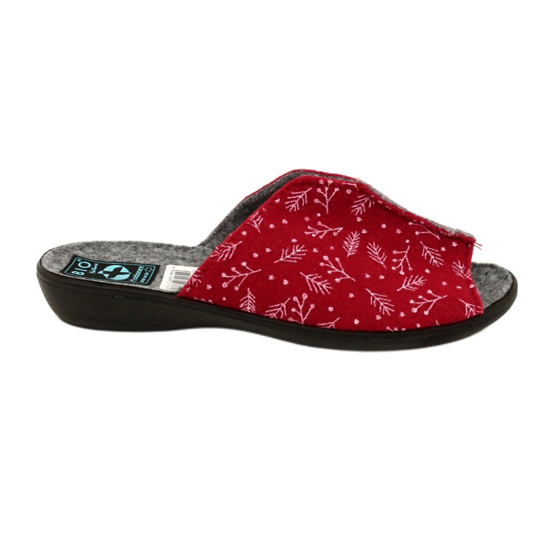 Frauen Filzpantoffeln DIK41 Bio Nature Adanex 27778 rot