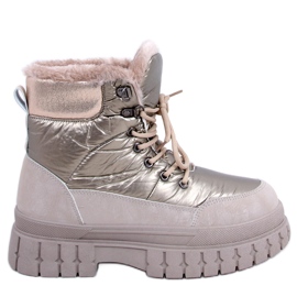 BM Damen Renn Khaki Schneestiefel