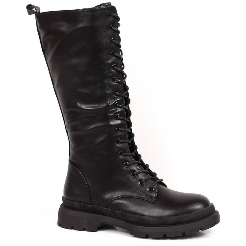 Schwarze warme Damenstiefel von Filippo