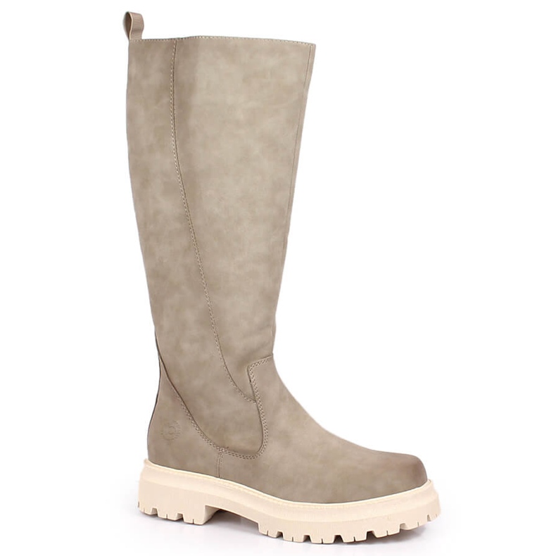 Bequeme beige isolierte Damenstiefel Bugatti KK253065