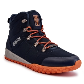 Herren Trekkingschuhe Memory Foam Big Star KK174110 Marineblau