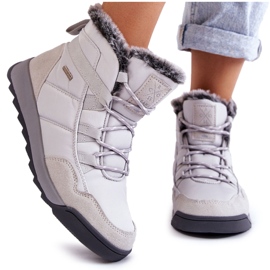 Isolierte Schneestiefel für Damen Cross Jeans KK2R4015C Grau