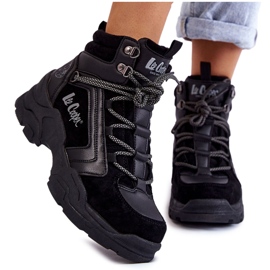 Damen Trekkingschuhe Trappers Lee Cooper LCJ-22-31-1441 Schwarz