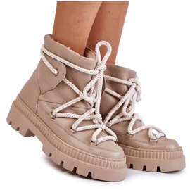 FILIPCZYK Modische Schneestiefel für Damen Beige Kallen