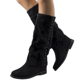 PA1 Schwarze Keilstiefel von Balbin