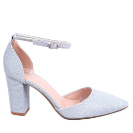 PA1 Formale Pumps auf dem Orchid Silver Post silber- grau