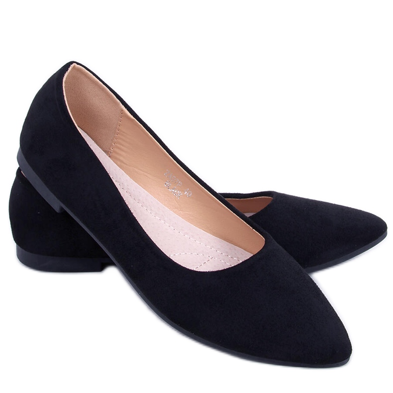 PA1 Ballerinas mit Leder Keys Black Einsatz schwarz
