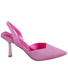 Pumps mit offenem Absatz von Dolls Fushia rosa