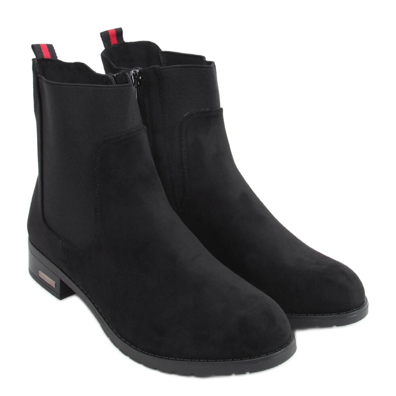 Wiki Schwarze Chelsea-Stiefel für Damen