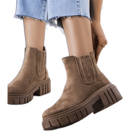 Leiva braun gefütterte Stiefel